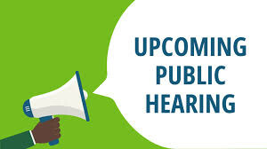 Notice of Public Hearing